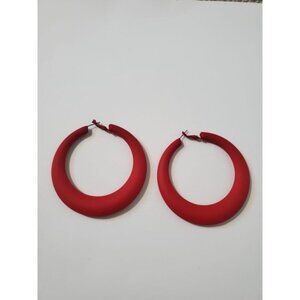 Shein Red Hoops